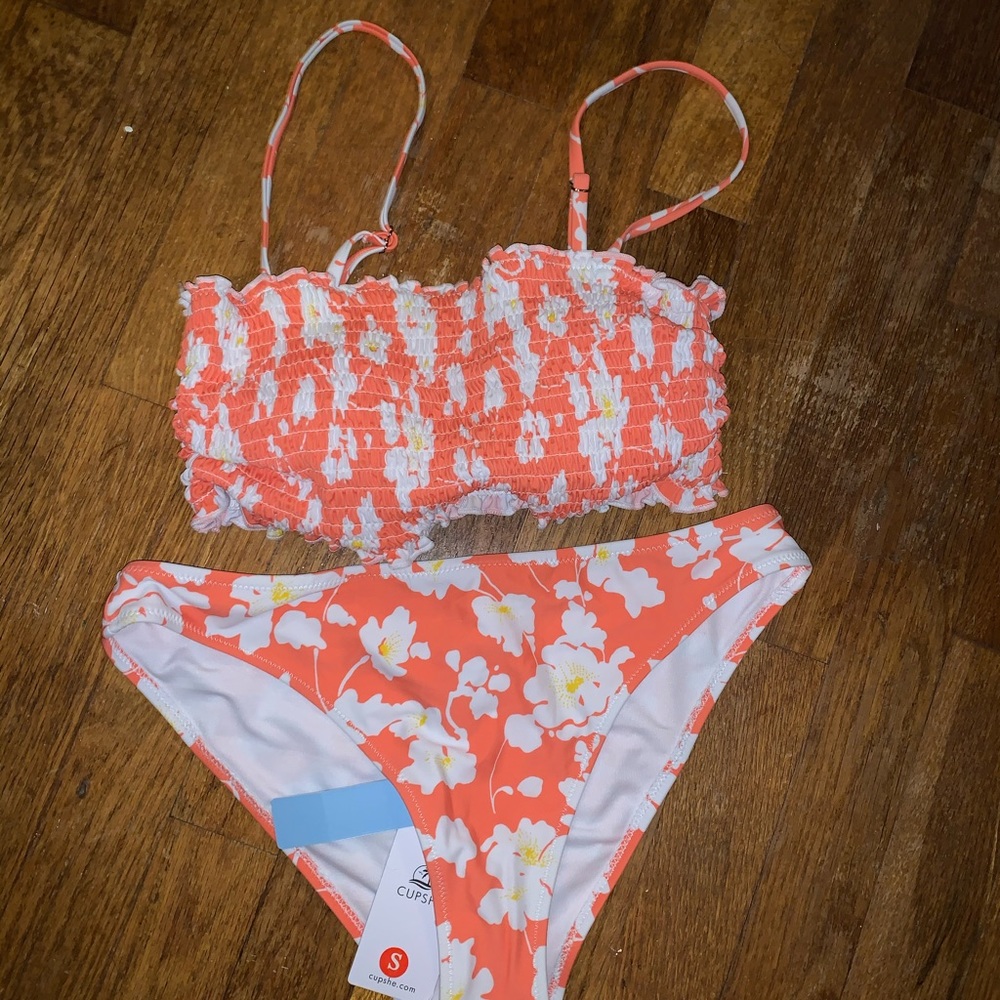 Bright Orange Cupshe Bikini